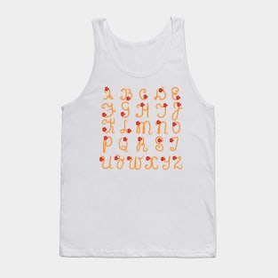 English alphabet. Back to school soon. Letters for children. Study. Tank Top